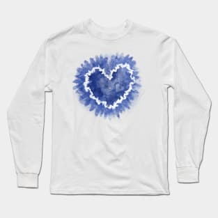 Tie dye heart Long Sleeve T-Shirt